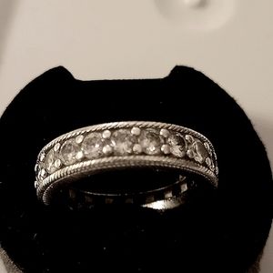Judith Ripka  Diamoniqe Band Ring Size 6.5